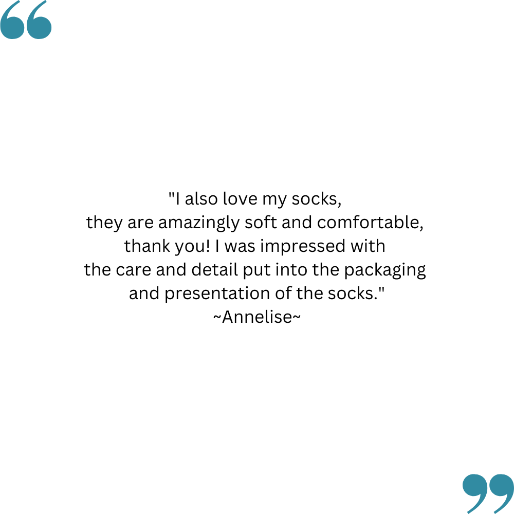 Annelise's feedback on the TXG Crew Socks