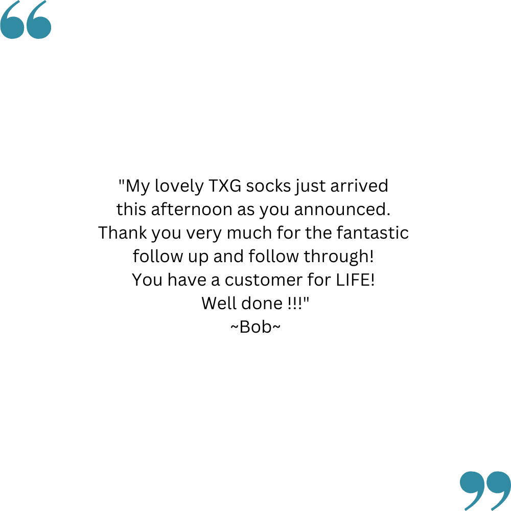 Bob's feedback on TXG Crew Socks