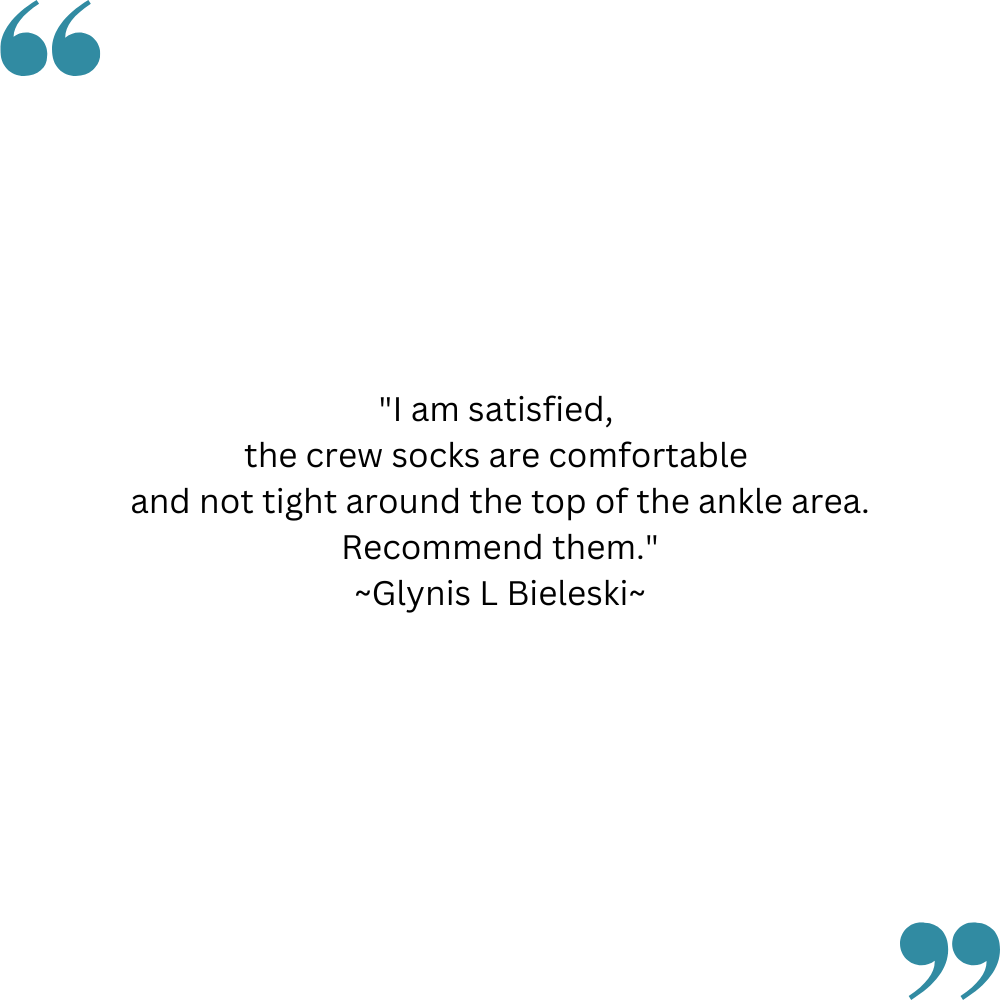 Glynis's feedback on TXG Crew Socks