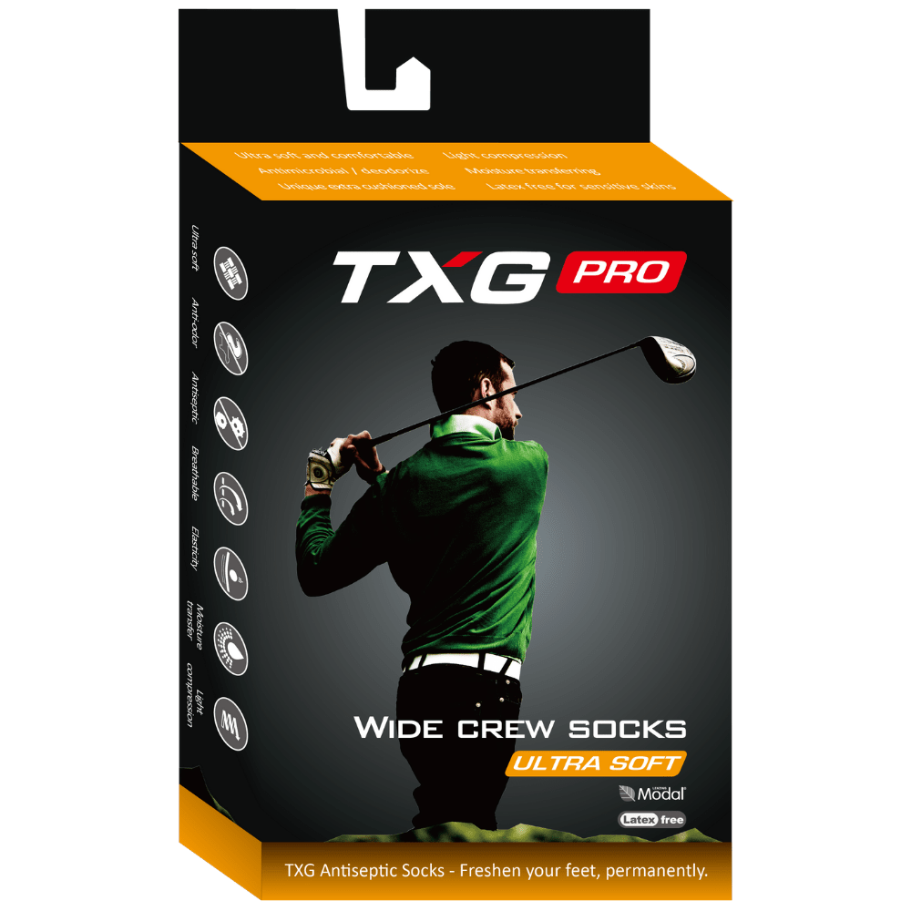 TXG Crew Compression Socks Packaging