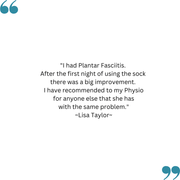 Lisa's feedback on the TXG Plantar Fasciitis Night Splint