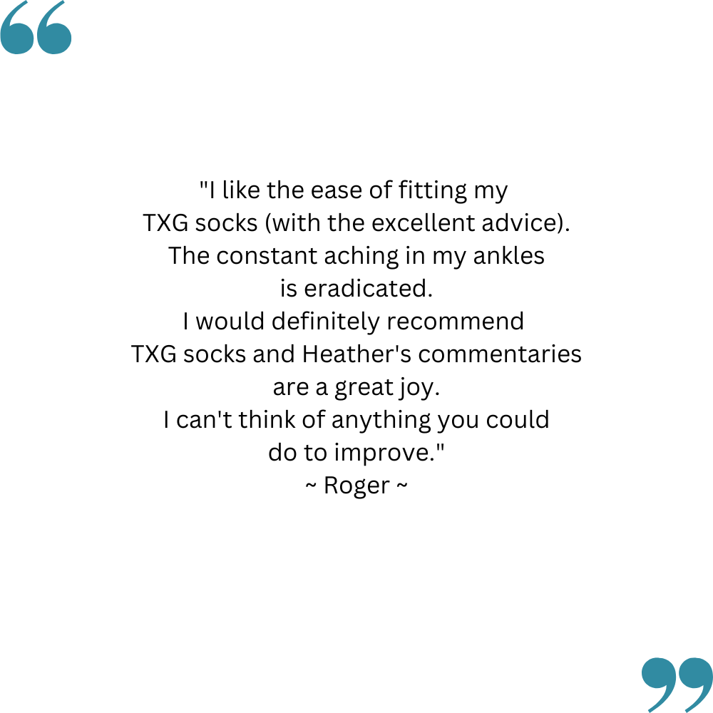 Roger's feedback on his TXG’s compression stockings for men