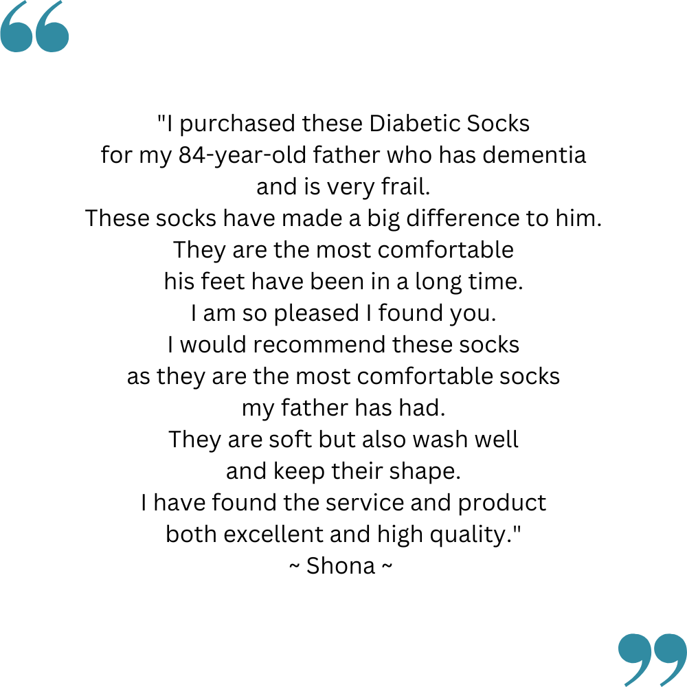 Shona's feedback on her TXG cushioned diabetic socks