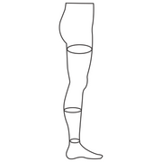 TXG Elegant Thigh High Compression stockings Leg measurement guide