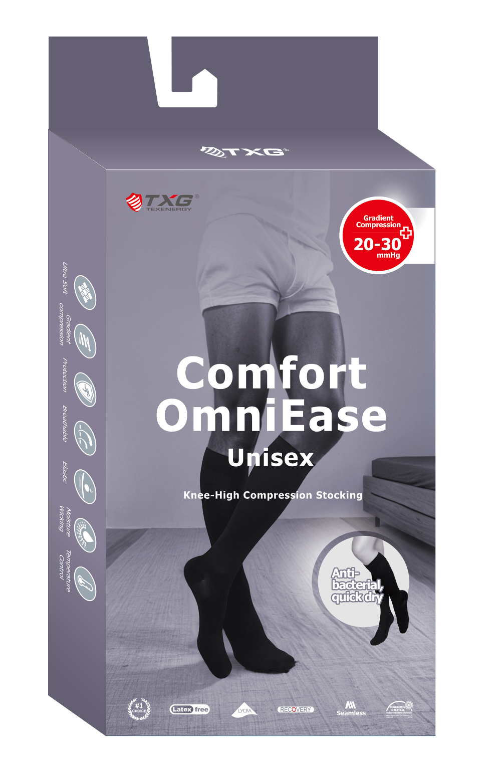 TXG Comfort Omniease Unisex Compression Socks