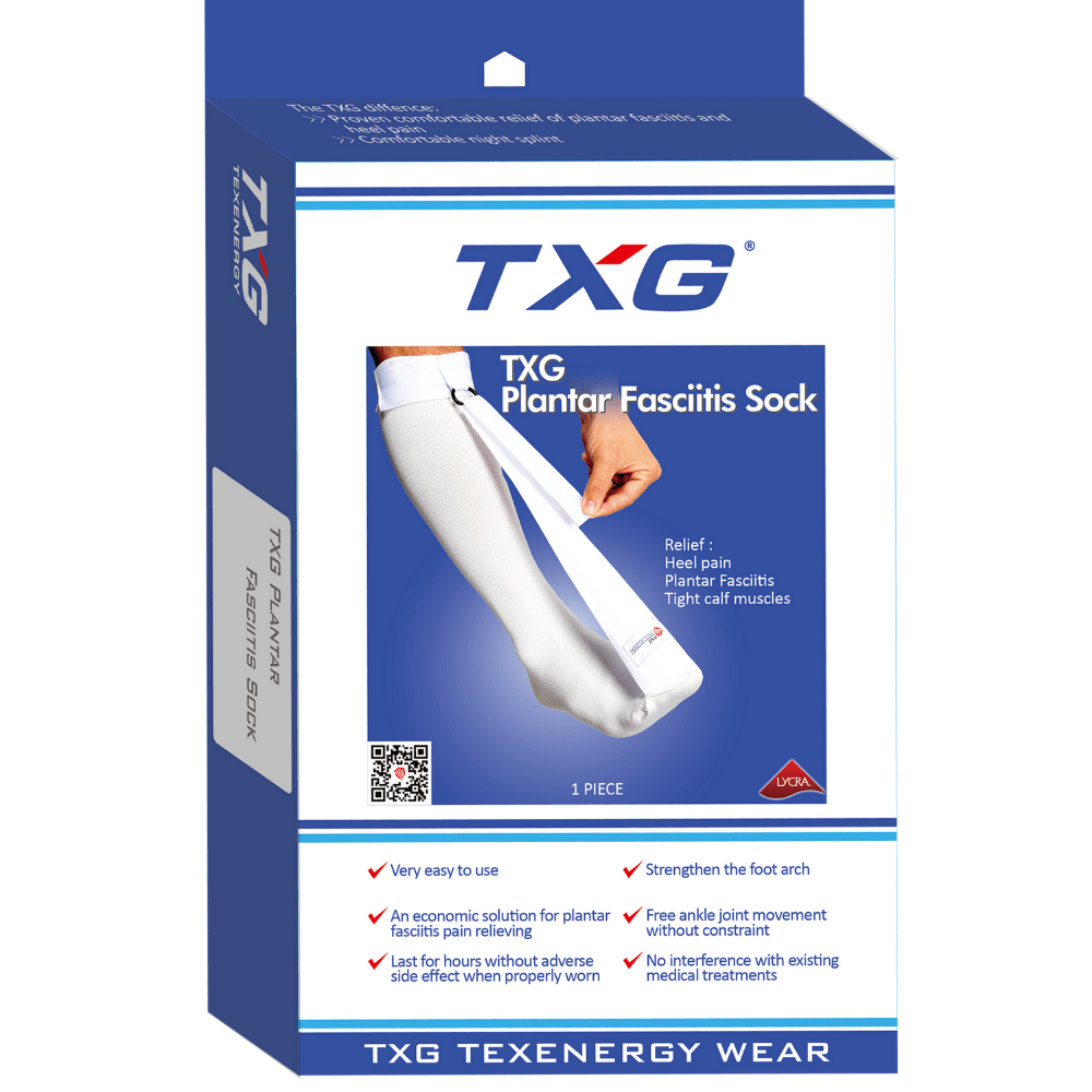 TXG Plantar Fasciitis Sock Packaging