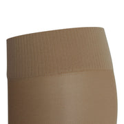 wide top cuff on sheer knee high stockings